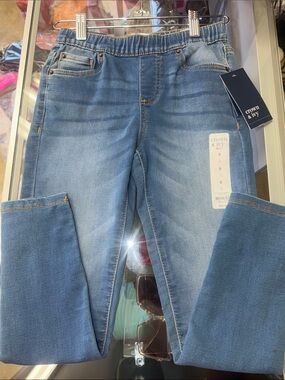 crown & ivy Light Blue Women's Stretch Pull-On Jeggings